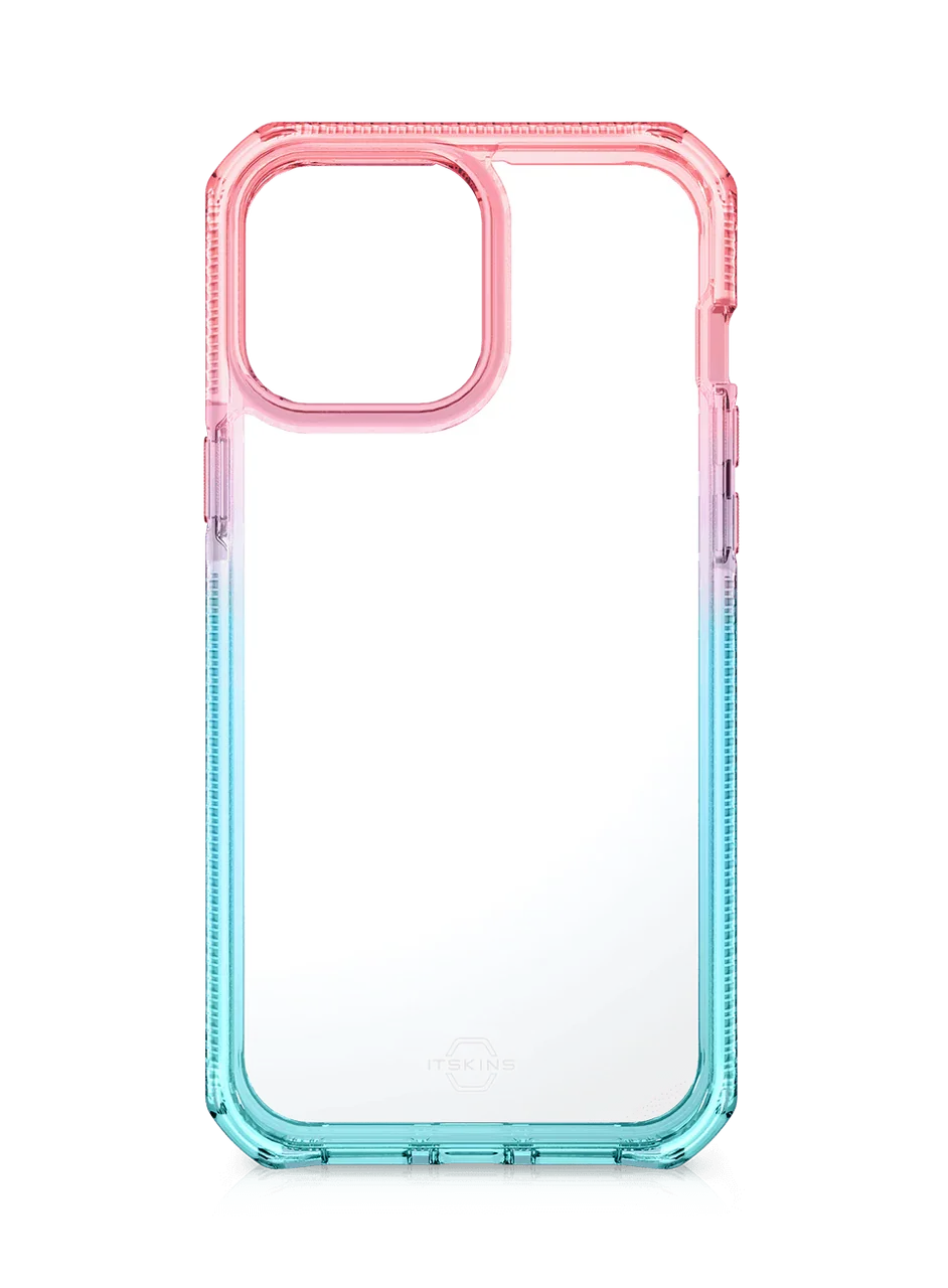 Itskins Supreme Prism iPhone 13 Pro Max Cover - Light Blue And Light Pink - Tashqila Itskins Supreme Prism iPhone 13 Pro Max Cover - Light Blue And Light Pink - Tashqila